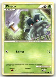 Pineco 62/90 Undaunted Common Pokemon Card