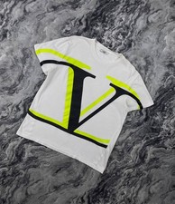 Valentino Garavani V Logo T-Shirt Big Logo Men Size S White