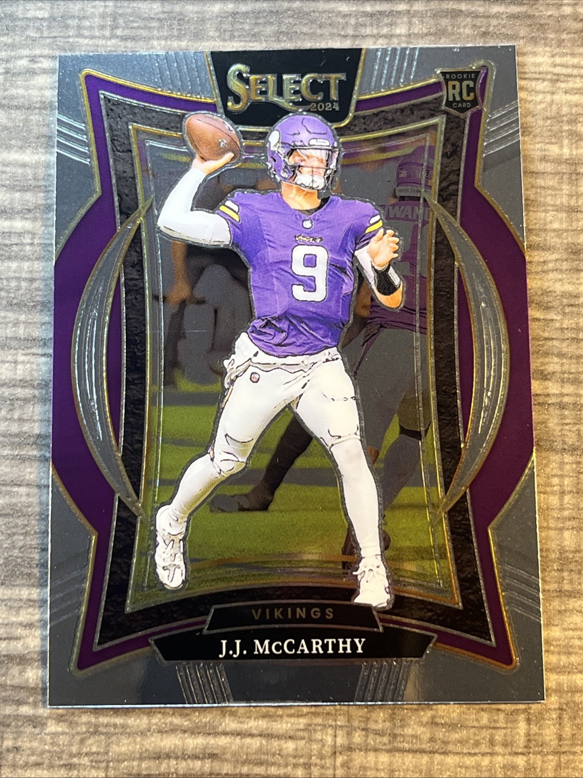2024 Select JJ McCarthy Concourse Base RC, #24, Minnesota Vikings