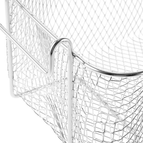 Frying Deep Basket Dual Fryer Stainless Steel Screen with Handle Food Strainer - Picture 5 of 12