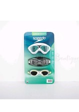 Speedo Junior Age 6-14 Adjustable Swim Goggles 3 Pack Anti-Fog UV Protect NIB