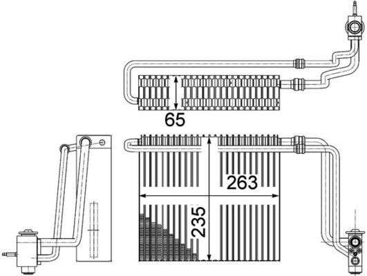 Mahle Verdampfer, Klimaanlage AE 107 000P FüR MERCEDES-BENZ-image