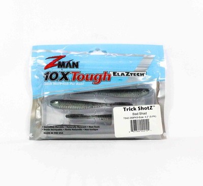 Zman Soft K�der Trick Shotz 4.2 Zoll 6/Pack Bad Shad (2144)