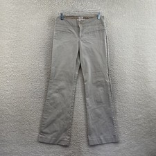 Y2K Vintage Old Navy Pants 4 6 26 27 Khaki Beige Low Rise Bootcut Flare Trousers