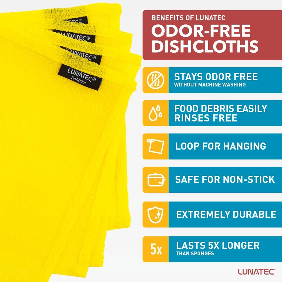 Paños de cocina sin olores. Un fregador y estropajo para todas las superficies. 4... Foto 2 de 4