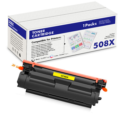 1x XXL Toner für HP 508X CF362X Color LaserJet Enterprise M552dn M553dn M553n