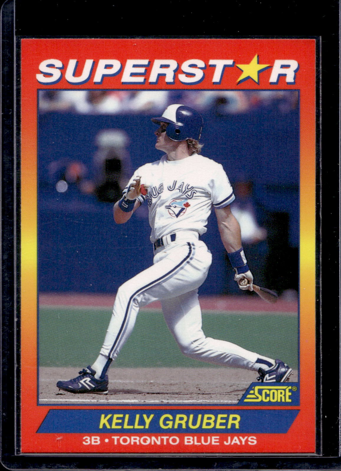 1992 Score 100 Superstars Kelly Gruber #64 - Toronto Blue Jays