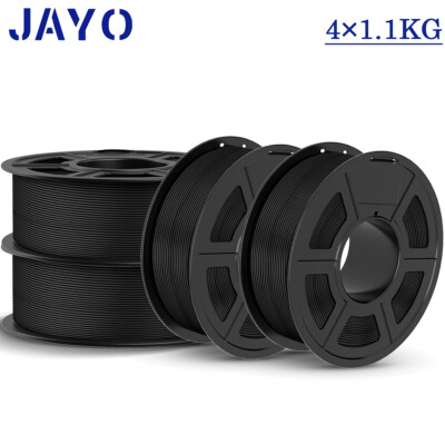 JAYO 4KG PLA Klassisch 3D Drucker Filament 600MM/s 1,75mm Bundle Matt Schwarz