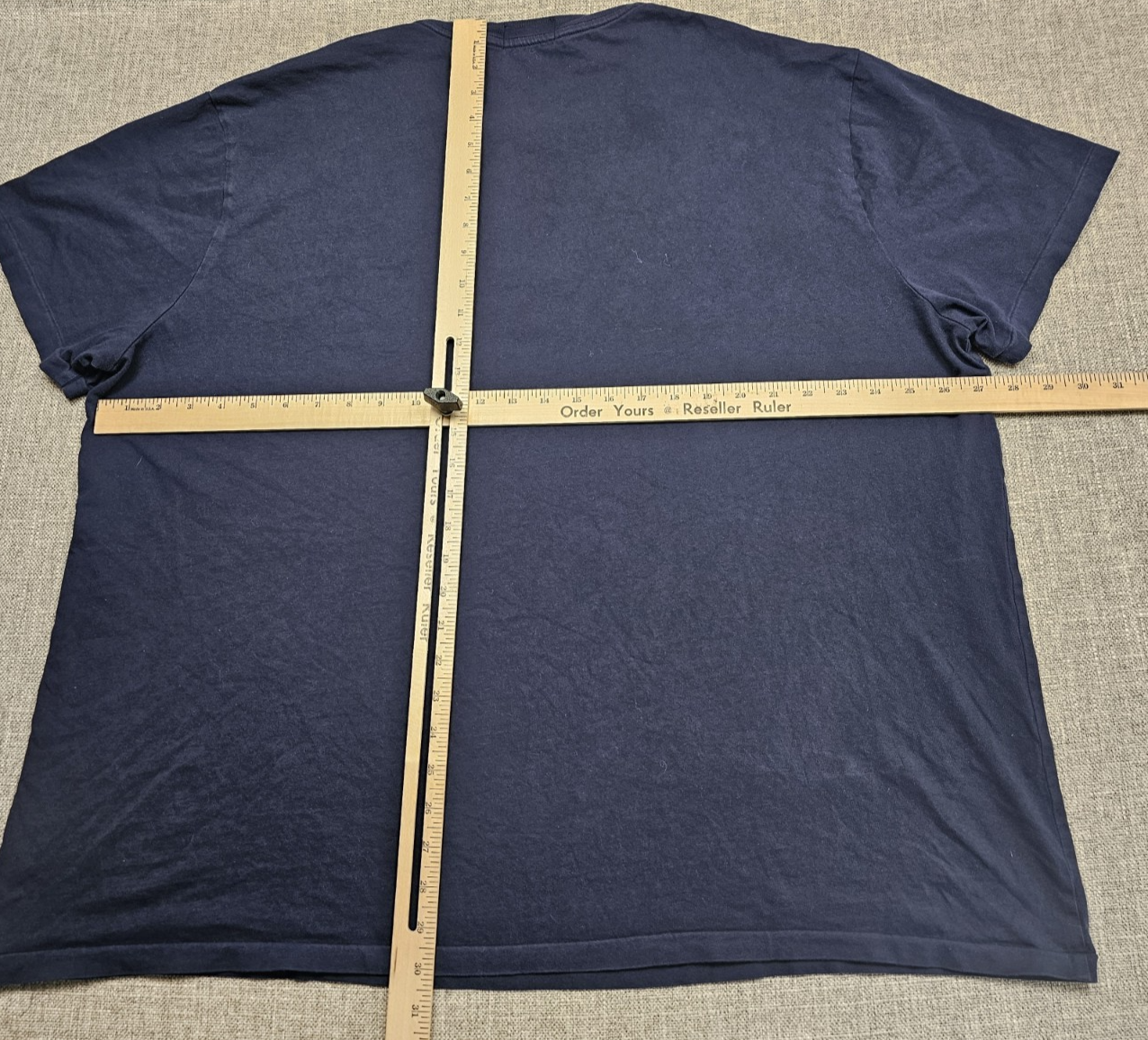 Polo Ralph Lauren camicia uomo 2XB blu grande pony scritta preppy grande alta