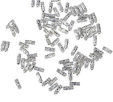 20 Metal Spacer Beads Antiqued Silver 8mm Alloy Ornate Barrel Column Tube