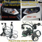 Headlight Adapter wire For 2017-2020 Nissan X-Trail Rogue Halogen to LED Modify