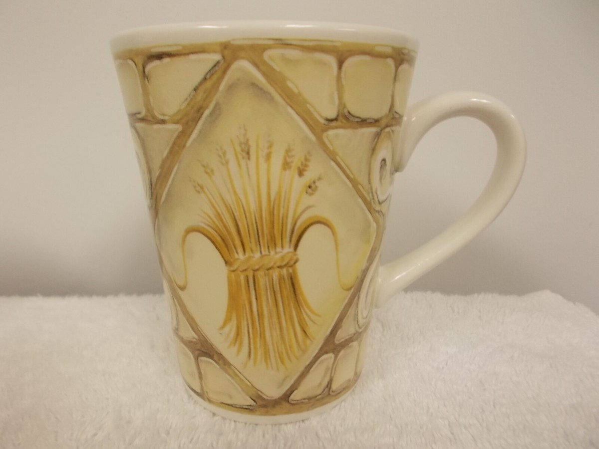 American Atelier Home Stoneware San Marco Wheat Coffee Tea Cup Mug 5114