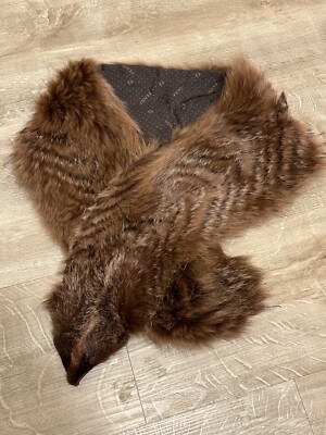 FENDI Luxus Pelz Stola Fuchs Fell Pelzstreifen Vintage TOP ZUSTAND