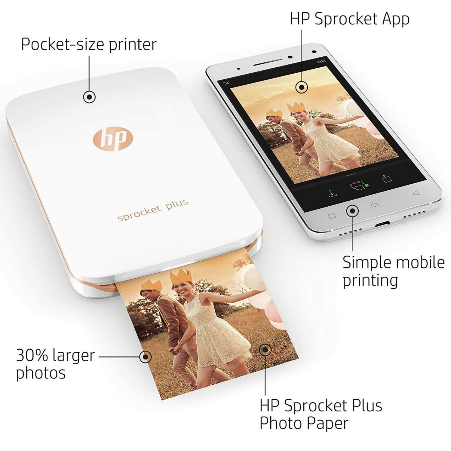 HP X7N07A Sprocket 100 Portable Photo 