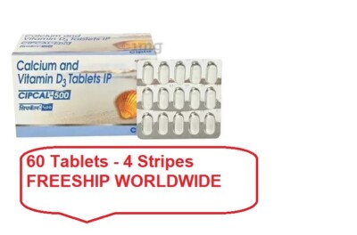 60 Tablets x Cipcal 500 Tablet from Cipla For Bone Joint Muscle Care FREESHIP