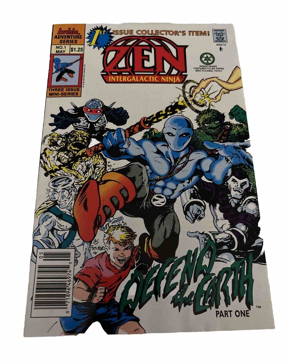 アメコミ Sei Zen Intergalactic Ninja #1 1992 FN Newsstand Zen Archie Comics VF