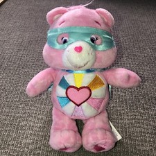 Care Bears Superhero Friends HOPEFUL HEART Bear 8" Plush American Greetings 2017
