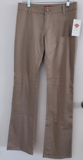 NWT new dickies girls tan pants SZ 7 inseam 36" back pockets waist 30"