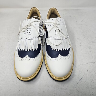 Mens Adidas x Malbon MC87 Spikeless Leather Golf Shoes / Off White