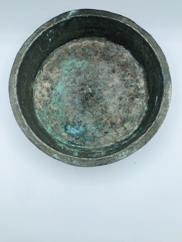 Antiguo cuenco hecho a mano de cobre y estaño hermosa pátina ANTIGUA - Imagen 6 de 9