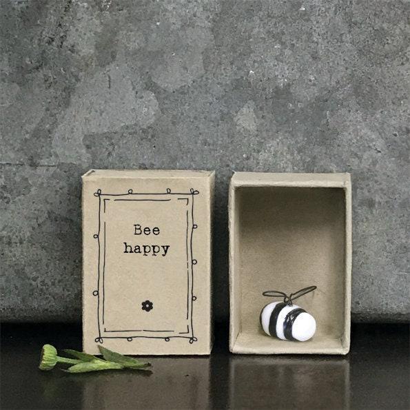 Bee Matchbox Gift - Bee Happy - Friendship Gift - East Of India