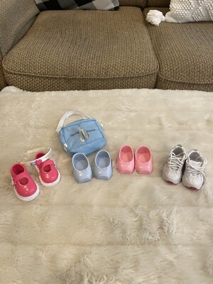 18  Doll Battat Shoe Lot Ballerina, Bag, Tennis, Mary Jane