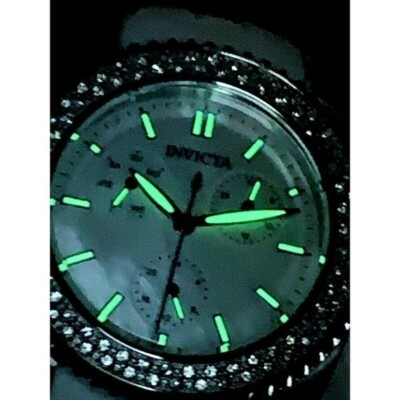 Invicta Women\'s Watch 28486 Angel 38mm White Dial Crystals Accent Rubber Strap Invicta Women main image 3