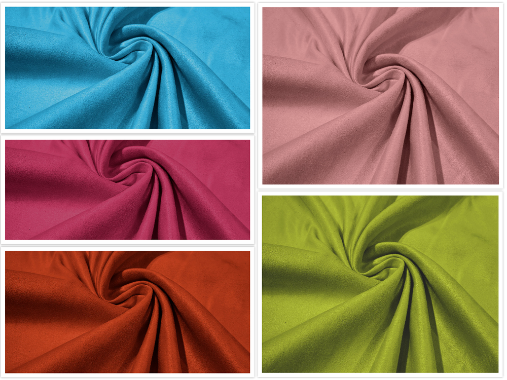 Faux Suede Polyester Fabric/ Micro Suede/ 58