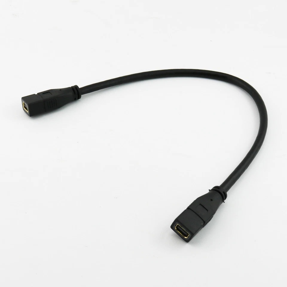 30cm Mini DisplayPort Female to Female Mini DP Video Extension Connector Cable - Image 2 of 4