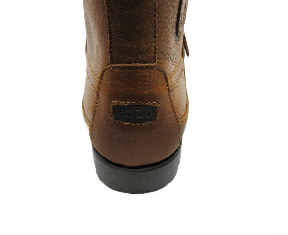 Polo Ralph Lauren Men's Tumbled Leather Buckle Lug Sole Ranger