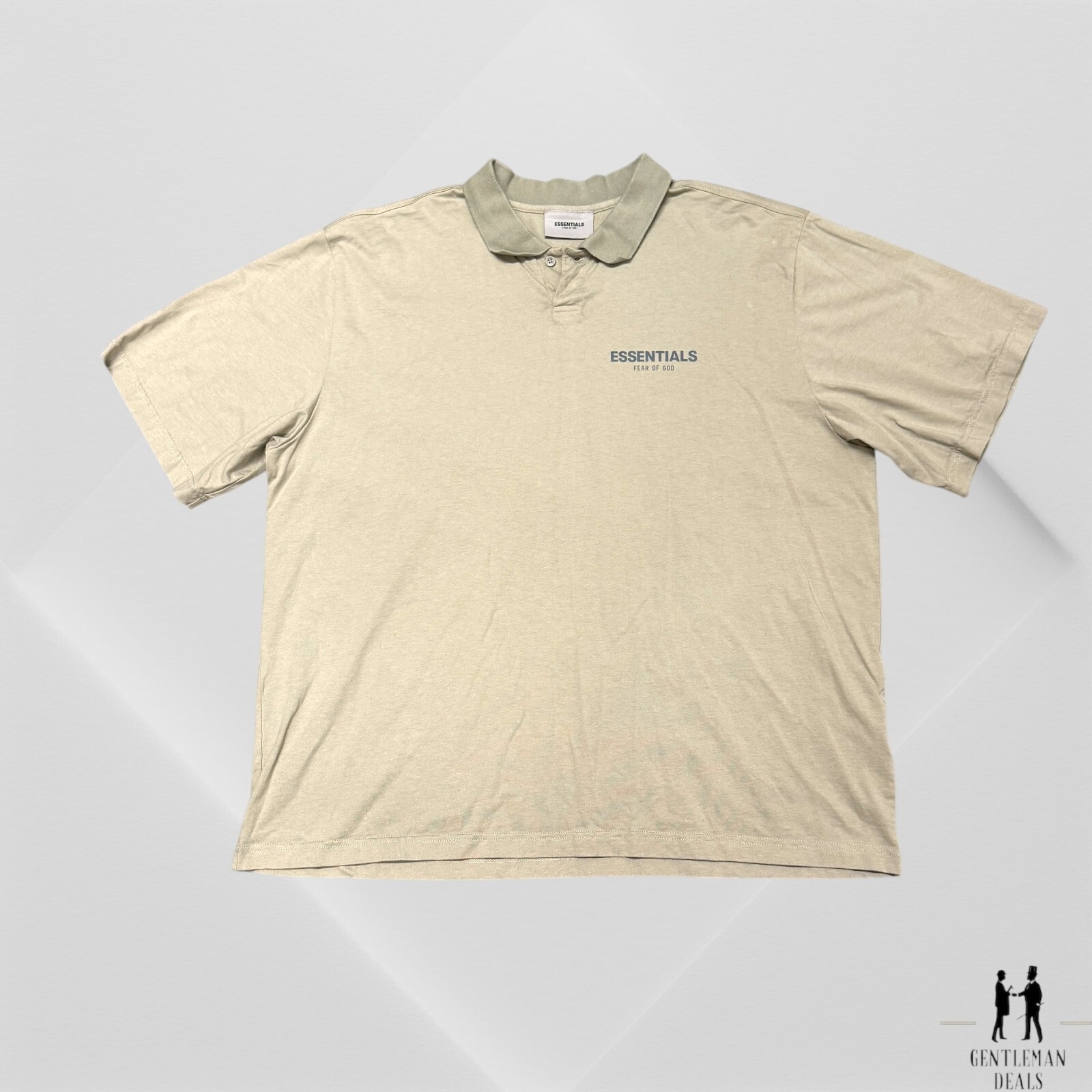 Fear of God Essentials S/S Polo Pistachio Men's - FW21 - US 2XL Cotton thumbnail 2