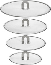 4 Pack Splatter Screen for Frying Pan, 13", 11.5", 10", 8" Stainless Steel Greas