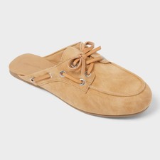 Women  s Holden Flats with Memory Foam Insole - Universal Thread Sand 10