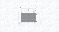 Magneti Marelli 350203105500 Kondensator, Klimaanlage FüR CitroËN Ds Opel