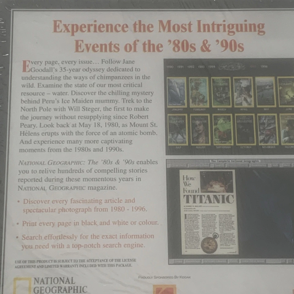 National Geographic CD-ROM set titled "The '80s & '90s" - Image 3 of 4
