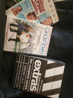 EXTRAS DVD Complete Series -Seasons 1 & 2 Set 2008 5 Disc +2 Ricky Gervais Movie