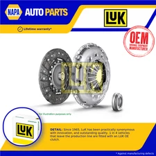 Clutch Kit 3pc (Cover+Plate+Releaser) fits BMW 325 E30 2.7 86 to 88 LuK 1204419