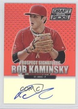 2013 Panini Prizm Perennial Draft Picks Red 44/100 Robert Kaminsky Rob Auto 2d9