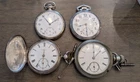 Antique Waltham Vanguard Illinois Lever Set Key Wind Mens Pocket Watch Lot As Is