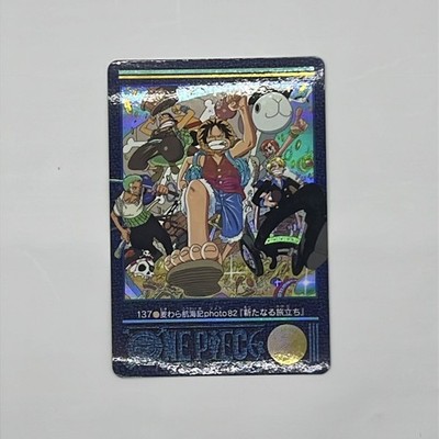 ONE PIECE VISUAL ADVENTURE Mugiwara Kaikoki Hologram Rare Card 137 Bandai 2001