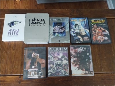 Anime Dvd Aeon Flux Ninja Scroll Ghost In The Shell Appleseed Lain Ergo Proxy