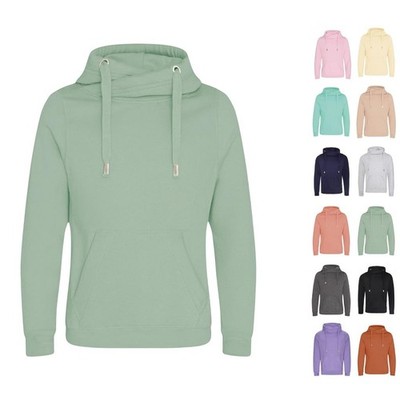 Heavyweight Hoodie Sweatshirt Uni Cross Neck Kapuzenpullover Pullover Unisex
