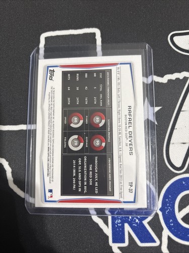 2014 Bowman Draft - Rafael Devers #TP-37 Silver Ice - Picture 6 of 6