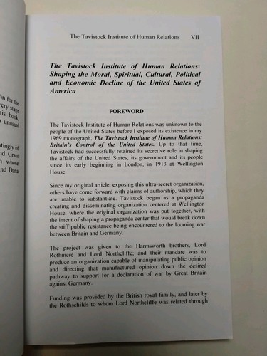 Travistock Institute of Human Relations - John Coleman TRUE 1st Ed. PB 2006 sehr guter Zustand - Bild 10 von 10