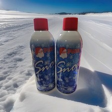 2 X Santa Spray Artificial Snow 9oz Frost windows Best Christmas Tree Decoration