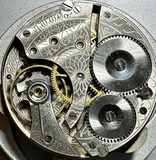 16 Size Am WALTHAM 7J Gr 610 M 1908 OF Pocket Watch Movement To Fix N7
