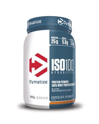 DYMATIZE Whey Protein Pulver Shake Eiweiß ISO 100 Chocolate Peanut 932 g