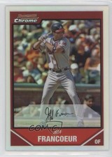 2007 Bowman Chrome Refractor Jeff Francoeur #112 tx8