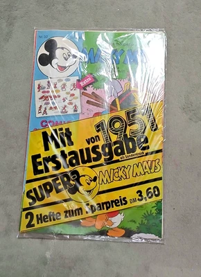 MICKY MAUS Nr. 32 1985 original eingeschweißt mit MM 1/1951 - Bild 1 von 3