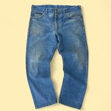 Vintage 70s LEE Riders Denim Jean Pants 40x30 USA Union Made Scovill Zipper